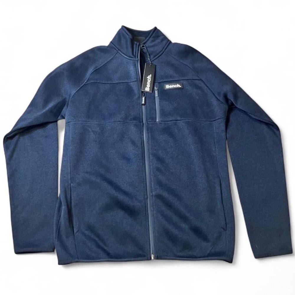 Bench Dark Blue Zip-Up Jacket NWT Size M - Picture 3 of 4